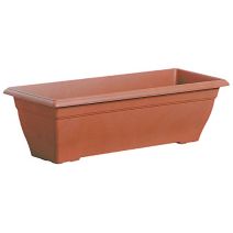 Jardinière plastique Prisca couleur Terre Cuite 58 x 21 x 16,9 cm - BHR